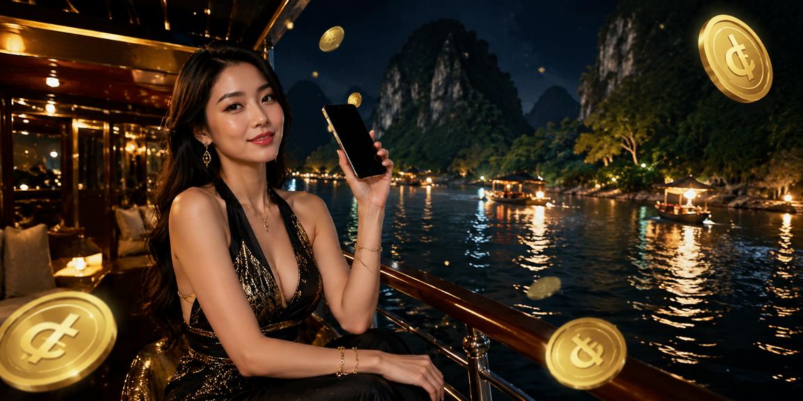 Người dùng tại Ninh Bình duyệt kết quả cá cược thể thao và xem tỷ lệ kèo trận đấu trên điện thoại giữa khung cảnh thiên nhiên